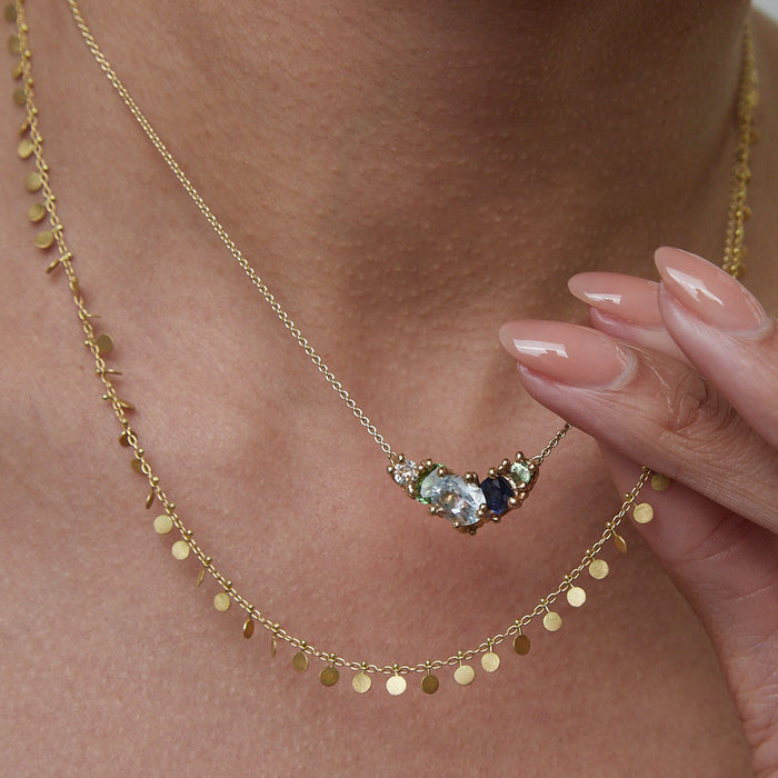 Evenly Dotted Collar Necklace