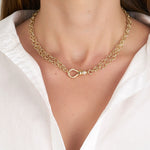 Evren Diamond Long Chain Necklace