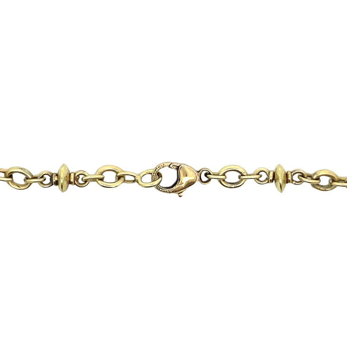 Small Disc Bead Chain Necklace