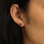 Alma Garnet Earrings
