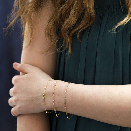 Little Random Dots Chain Bracelet Image 2