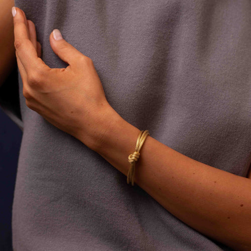 Knotted Wheat Chain Bracelet Image 2