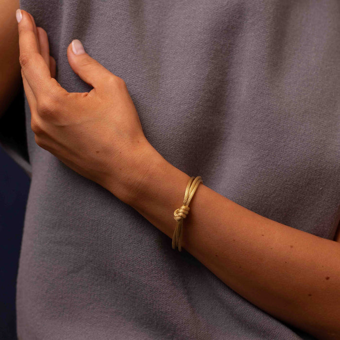 Knotted Wheat Chain Bracelet