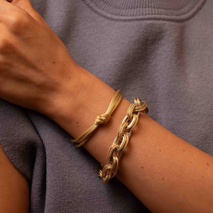 Knotted Wheat Chain Bracelet