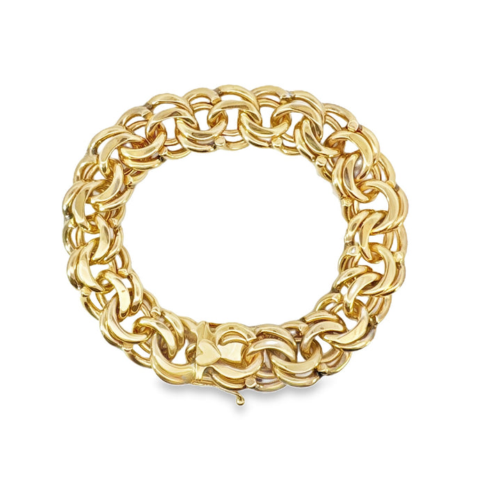Double Curb Chain Bracelet