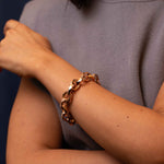 Faceted Oval Chain Bracelet