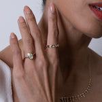 Diamond Chevron Ring
