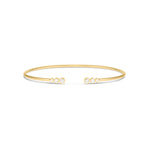Trio Diamond Bezel Cuff