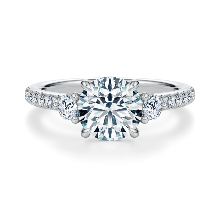 Petite Elizabeth Pavé Engagement Ring Setting