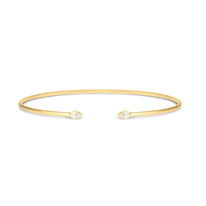 Diamond Tear Drop Bangle