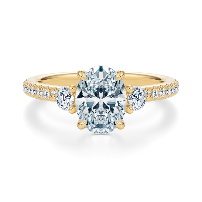 Petite Elizabeth Pavé Engagement Ring Setting