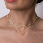 Citrine & Diamond Necklace