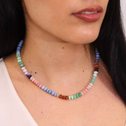 Mixed Opal Bead Strand Necklace Image 2