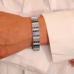 Blue and Black Sapphire Masterpiece Chic Bracelet