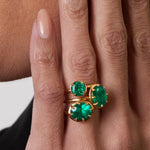 2.85ct Oval Muzo Emerald Cocktail Ring