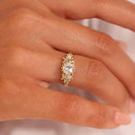 Antique Diamond Encrusted Engagement Ring