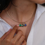 Muzo Emerald "Laurel" Frame Charm