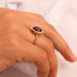 Garnet and Citrine Kaleidoscope Ring