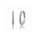 Petite Diamond Huggie Earrings