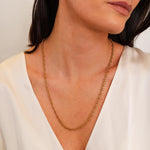 Fancy Cross Link Chain Necklace