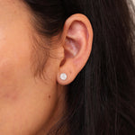Diamond Disc Earrings