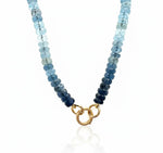 Aquamarine Bead Strand Necklace