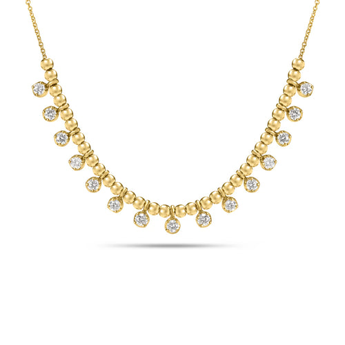 Diamond Bead Necklace