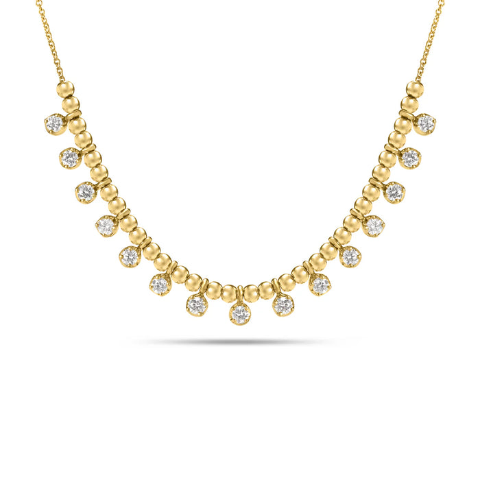 Diamond Bead Necklace