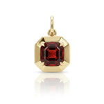 Rhodolite Garnet "Rose" Frame Charm