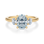 Elizabeth Three-Stone Diamond Engagement Ring Setting