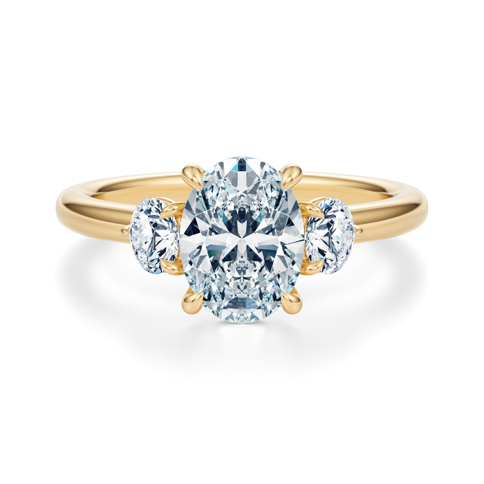 Elizabeth Three-Stone Diamond Engagement Ring Setting