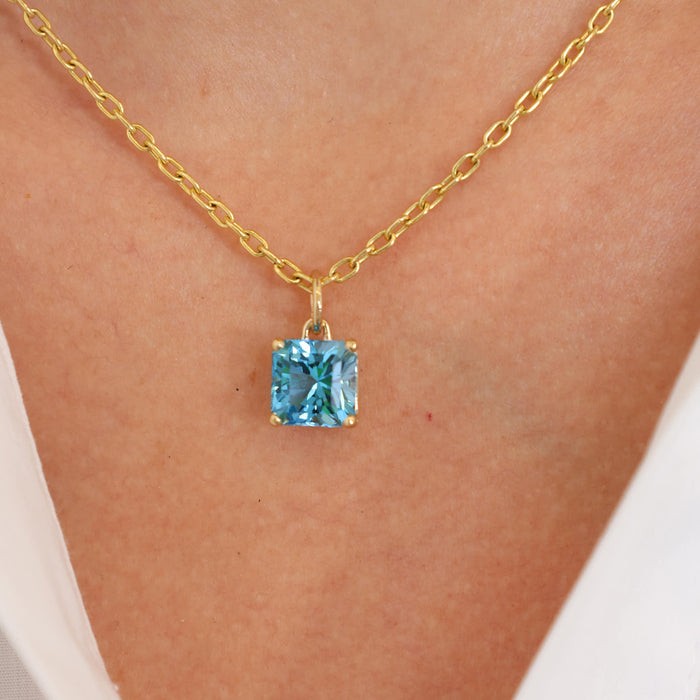 London Blue Topaz Charm