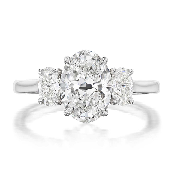 Carlyle 2.01ct Oval Cut Diamond Engagement Ring
