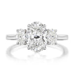 Carlyle 2.01ct Oval Cut Diamond Engagement Ring
