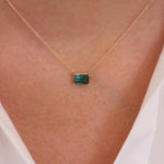 Green Tourmaline Pendant Necklace