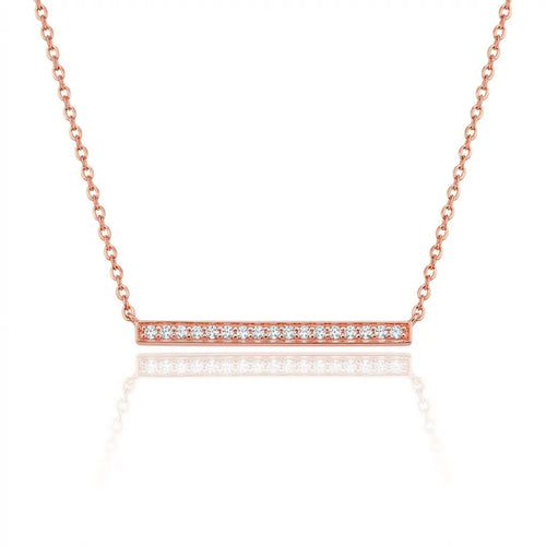 Diamond Bar Necklace