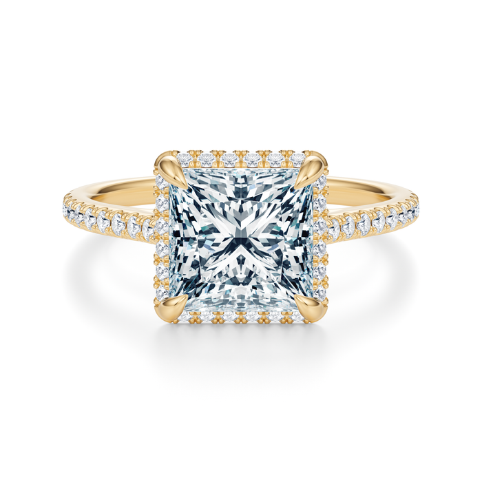 Essex Pavé Halo Engagement Ring Setting