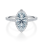 Essex Pavé Halo Engagement Ring Setting