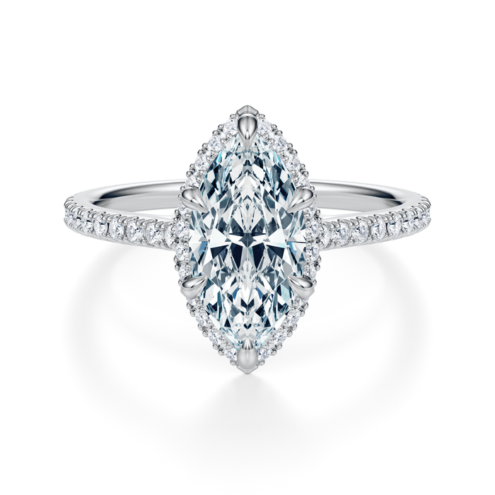 Essex Pavé Halo Engagement Ring Setting