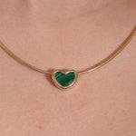 "Corazón" Bead Pendant - Malachite