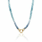 Mixed Lapis, Opal and Quartz Bead Strand Necklace
