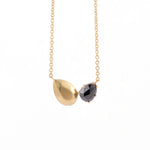 Toi Et Moi Black Diamond Necklace