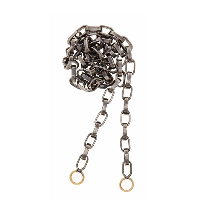 32" Blackened Biker Chain Necklace
