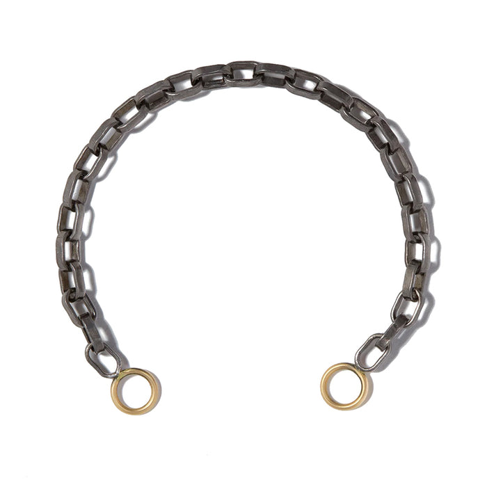 6.5" Blackened Biker Chain Bracelet