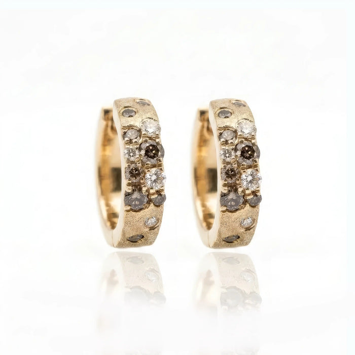 Desert Diamond Huggie Earrings