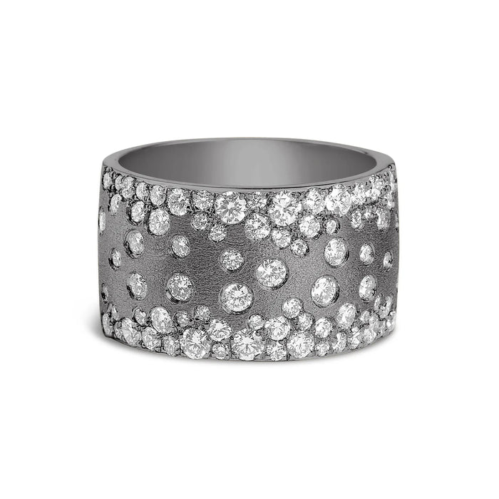 Black Finish Diamond Cigar Band