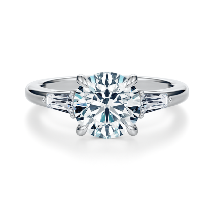 Vesey 3-Stone Engagement Ring Setting