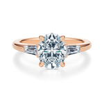 Vesey 3-Stone Engagement Ring Setting