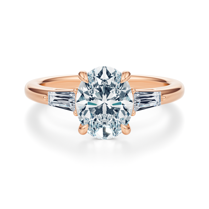 Vesey 3-Stone Engagement Ring Setting