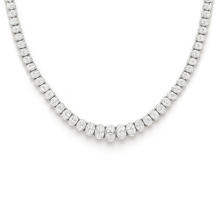 20.77tcw Diamond Tennis Necklace